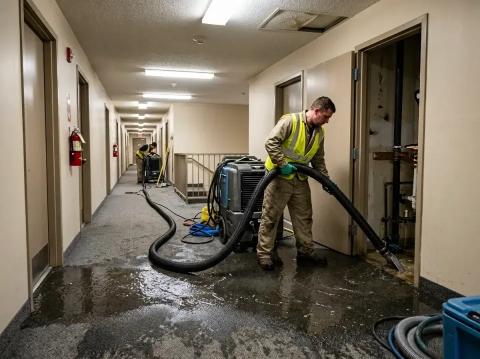 multi-unit-apartment-hallway-f-005 — frequently asked questions, Emergency Burst Pipe Water Extraction & Removal in South Cl…